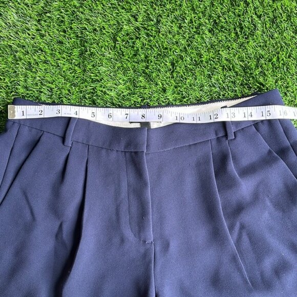 J.CREW Pleated Navy Shorts size 6 - Picture 2 of 6
